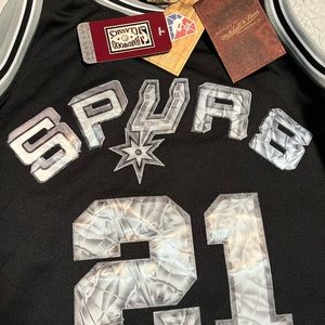 Tim duncan mitchell and ness 75th anniversary nba diamond edition size medium